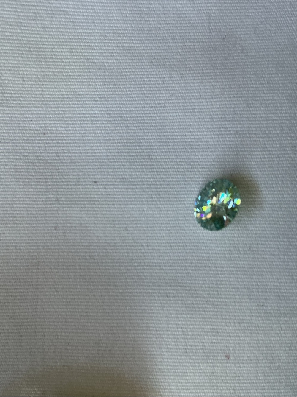 Moissanite Round Cut Ice Blue Stone - 6.5mm - Picture 5 of 5